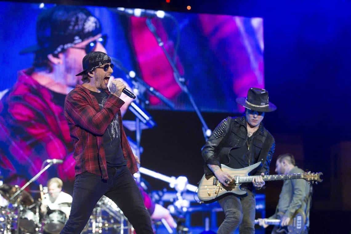 In 2017, M. Shadows performs alongside Avenged Sevenfold at the Las Rageous music festival. In October, the band from Huntington Beach will headline the first day of the Aftershock music festival at Discovery Park. Sterling Munksgard Los Angeles Times