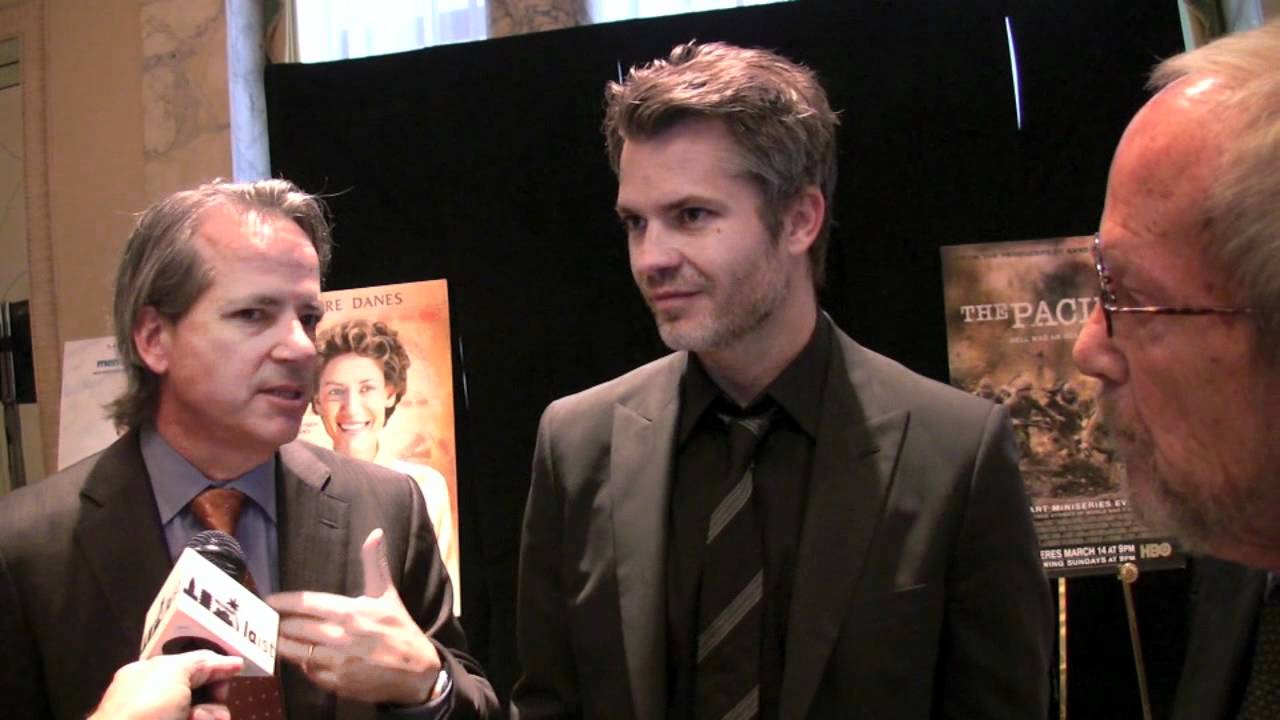 Graham Yost Timothy Olyphant Elmore Leonard of Justified at 2011 Peabody Awards