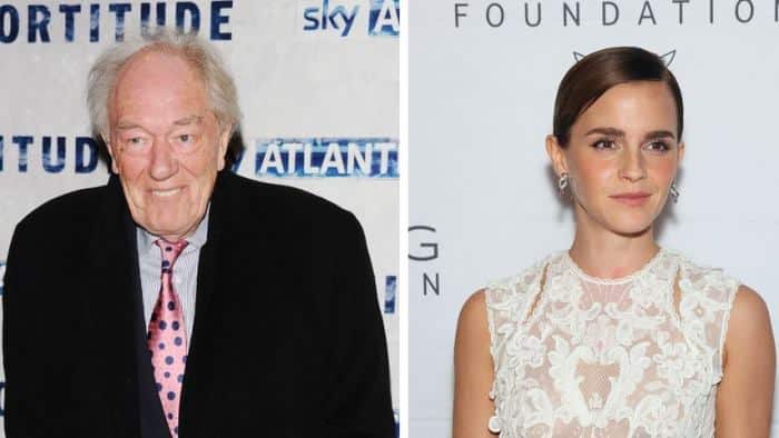 Emma Watson with Michael Gambon