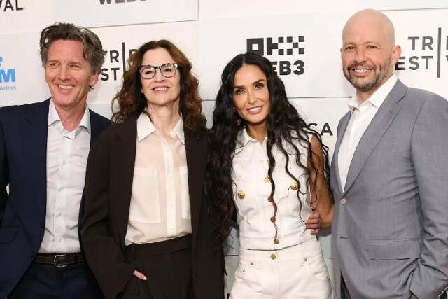 Jon Cryer, Demi Moore, Ally Sheedy, and Andrew McCarthy are all seen at the 'BRATS' premiere on June 7, 2024. 