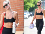 "Olivia Wilde's Gym Outfit: Shows Off Sculpted Abs in Crop Top Leaving LA Gym"