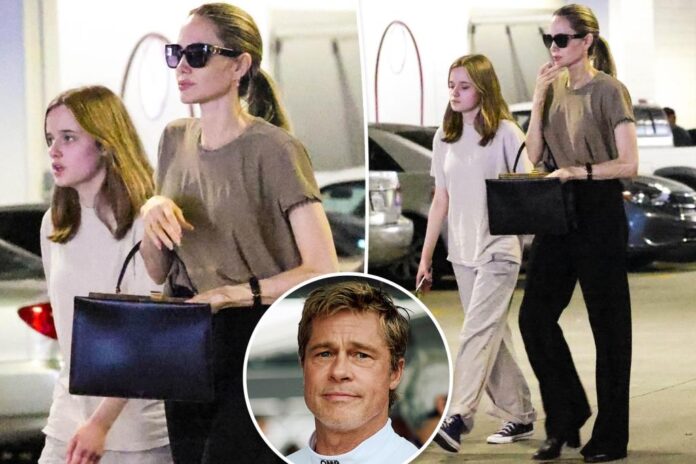 Angelina Jolie goes shopping with daughter Vivienne after teenager removes Brad Pitt's surname
