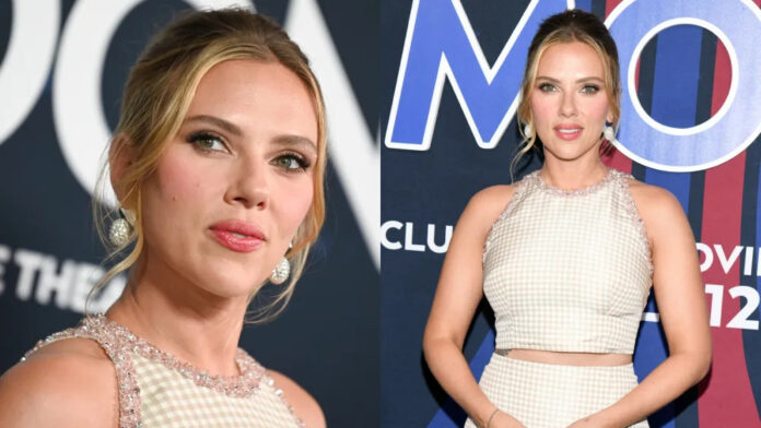Scarlett Johansson Wears Slinky Neon Dress at Fly Me to the Moon Afterparty Instead of Gingham