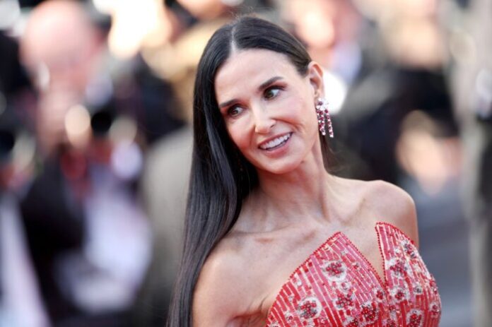 Demi Moore Sizzles in Red Latex at Toronto International Film Festival