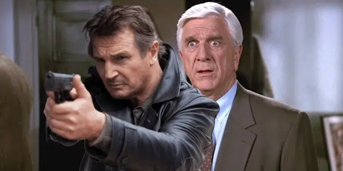 leslie nielsen and liam neeson naked gun