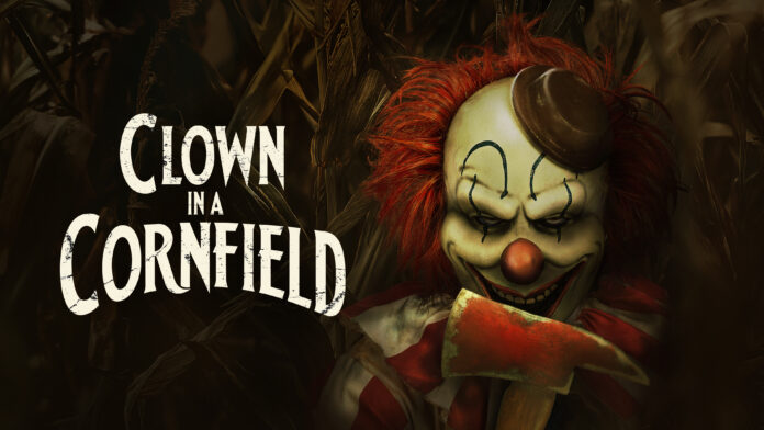 clown in a cornfield