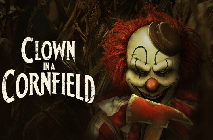 clown in a cornfield