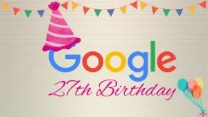 google's 27th birthday